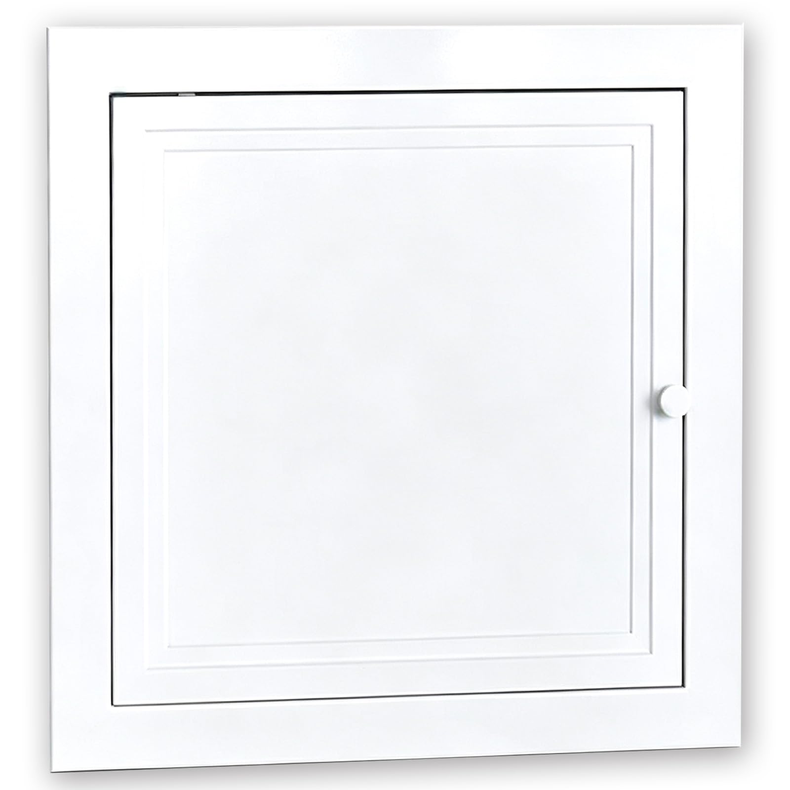 Sicherungskasten Tür, Versenkter Türgriff, Revisionsklappe | Aluminiumrahmen mit Verzinktem Stahl, 120°-Öffnungswinkel, für Decken und Wandmontage(500x500)