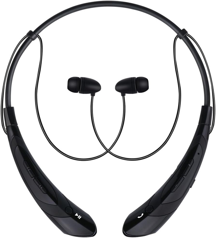 Bummd Wireless Bluetooth Neckband Headphones with Microphone,V4.1 Stereo Noise Cancelling Running Earphones,Magnetic in-Ear Earbuds for iPhone and Android Phones