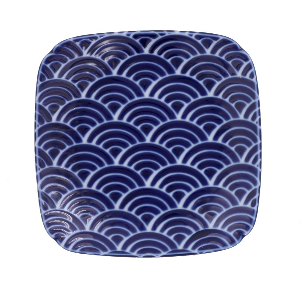 Lapis Seawave Rectangular Plate 5.5"