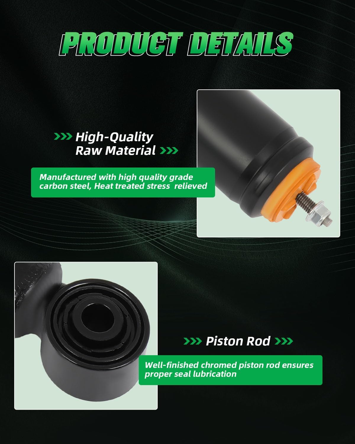 SCITOO 2Pcs Rear Shock Absorbers Shocks Struts for 1996-2000 for Honda Civic 349136 5647 5662