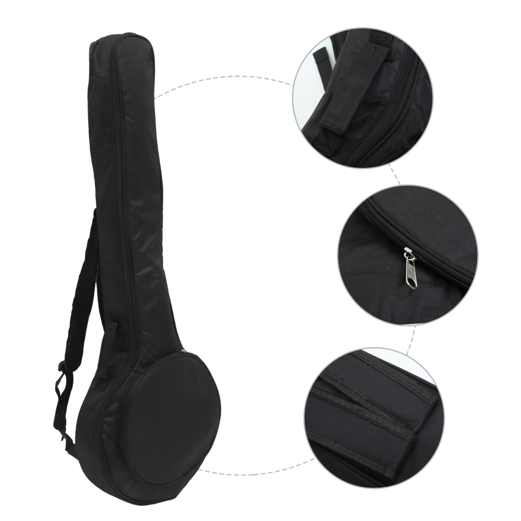 SUPVOX Borsa per banjo Custodia rigida per banjo Custodia rigida per strumenti musicali Custodia per banjo Ukulele borsa da concerto Banjo Custodia per banjo portatile Custodia per banjo Custodia per