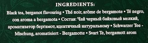Miniatura 5 de Ahmad Tea Black Tea, Earl Grey - Bolsitas de té aromáticas, 100 unidades, sin cafeína y sin azúcar, el embalaje puede variar