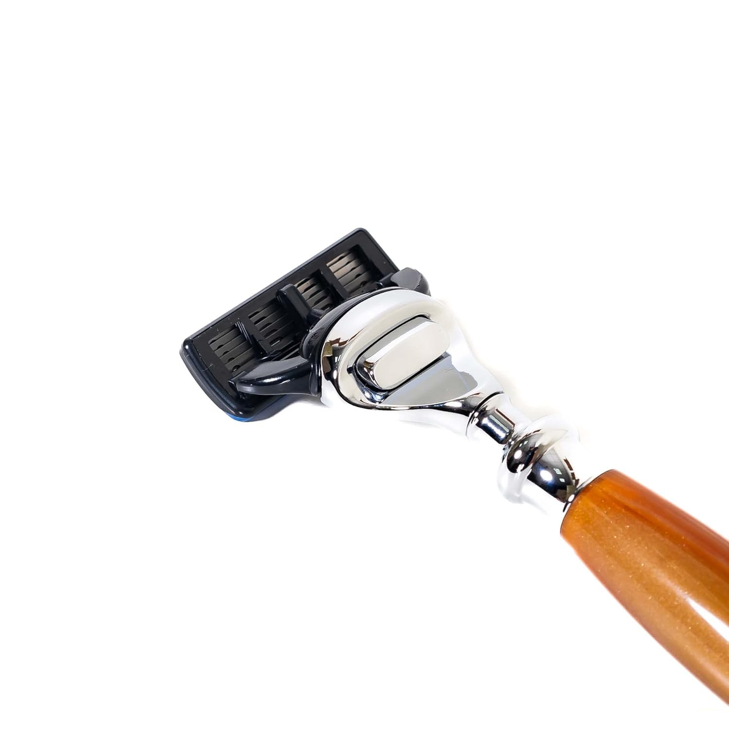 Monarch 4-Piece 5-Blade Razor Shaving Set Men's Safety Razor Grooming Gift Set with Alloy material handle Shaving for Gentleman,men gift set