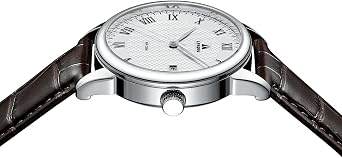 LN LENQIN Mens Watches Watches for Men Analog Quartz Watch 30M Waterproof Men's Wrist Watches Fashion Business Mens Designer Watch Leather Band