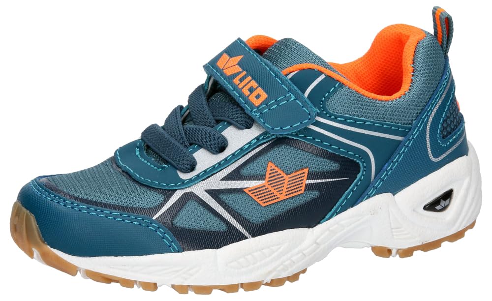 Lico Salford VS Indoor Trainers, Petrol/Orange, 40 EU, Petrol Orange, 40 EU