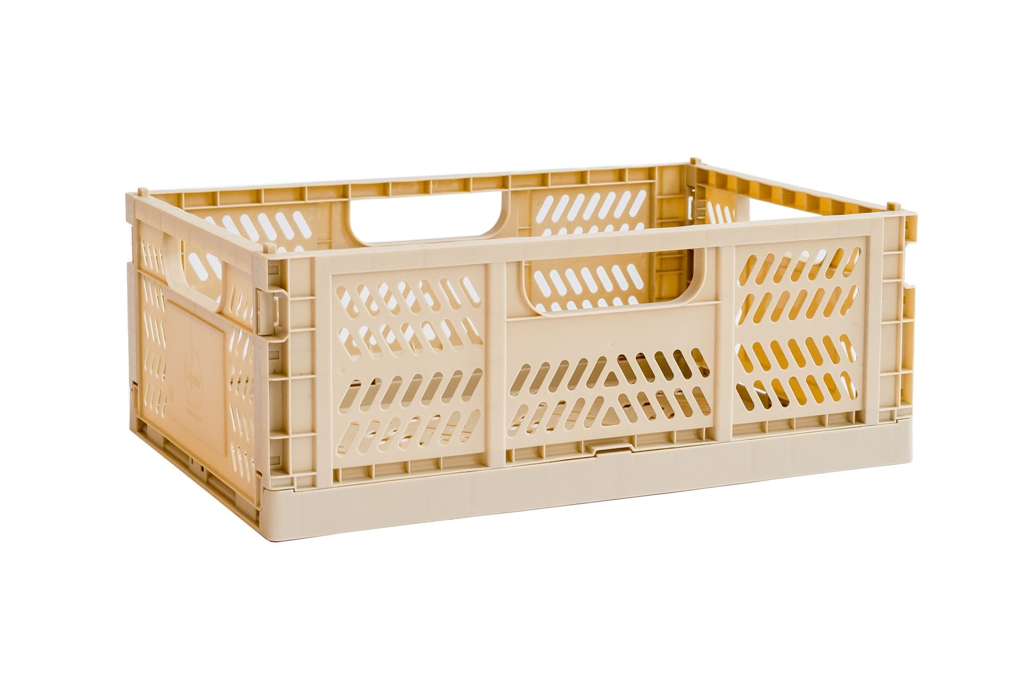 3 Sprouts Modern Folding Crate - Large - Sand