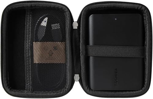 Hermitshell Estuche de viaje duro para Toshiba Canvio Basics 2TB 1TB 4TB disco duro externo portátil