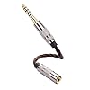 SinLoon 4.4 mm to 3.5 mm Audio Adapter Cable Balanced Male to Stereo Female HiFi Gold-Plated OFC Braided Connector 15 cm Short Adapter for Walkman DAP Headphone Amplifier (Bronze)