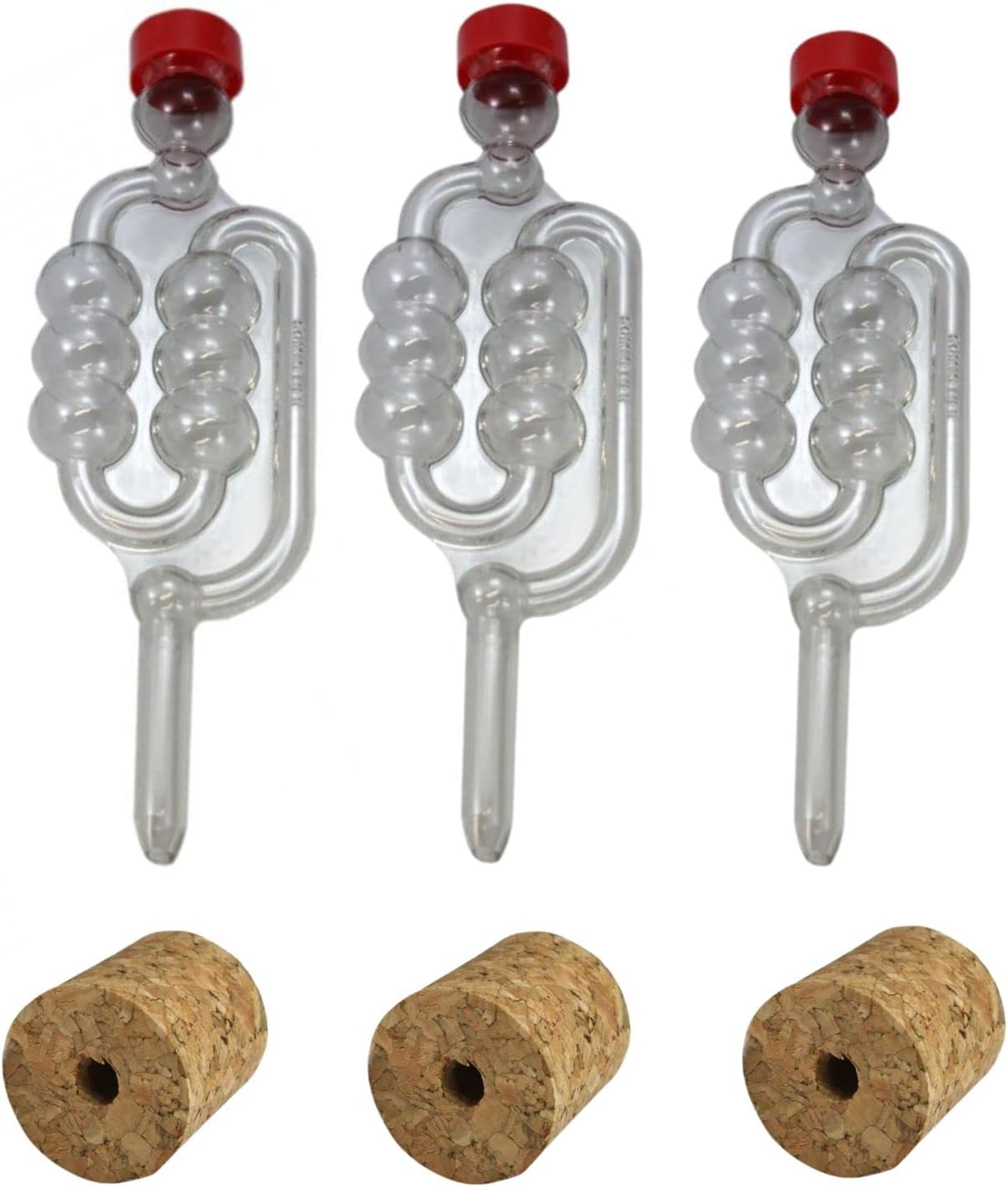 Almost Off Grid 4 x Bubbler Airlocks and 4 x Bored Rubber Bungs for