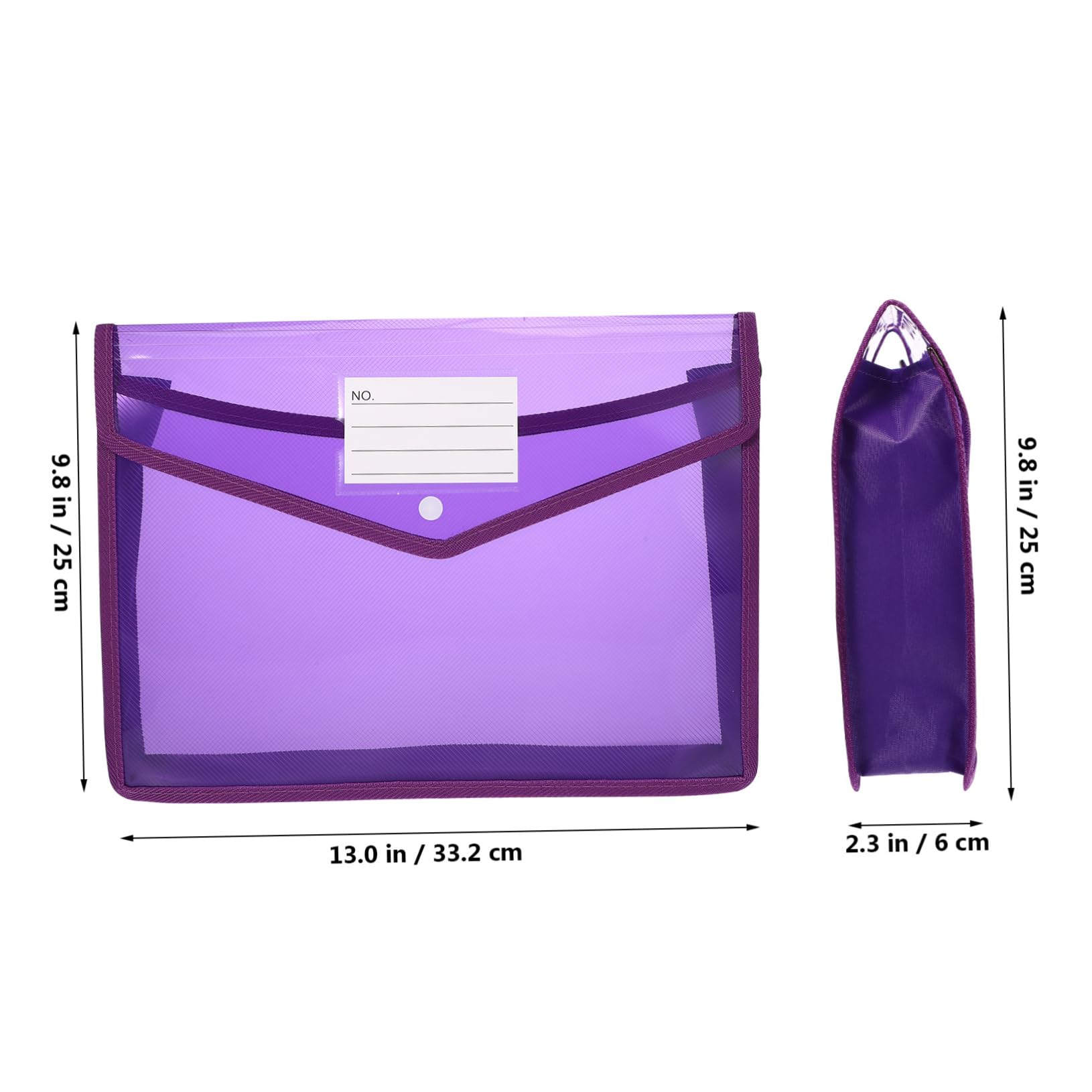 Mipcase 7pezzi Cartella Portadocumenti Espandibile in Formato Con Tasca Per Etichette e Chiusura Bottone Per Organizzazione Di Documenti e Appunti