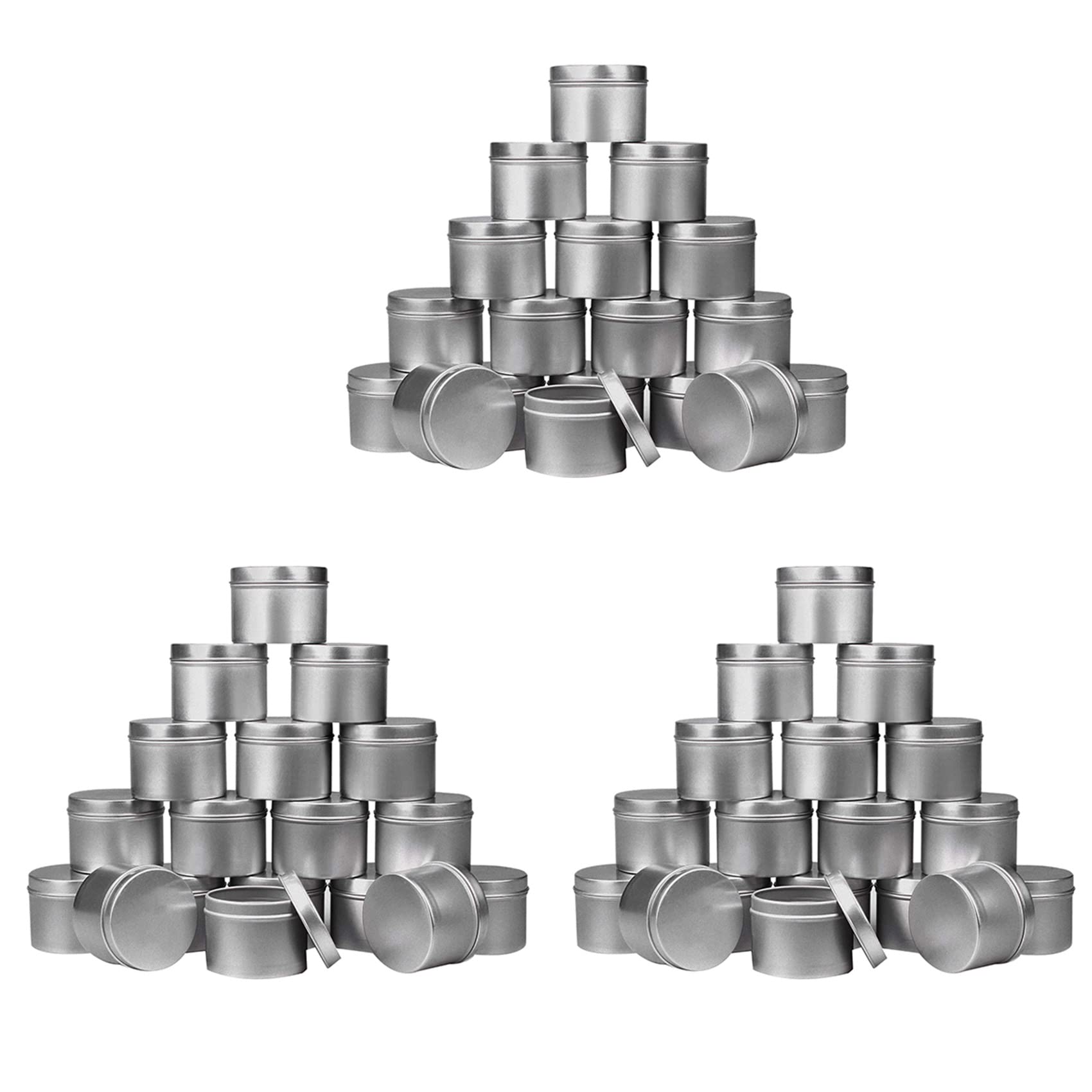Hndhbfgrt 54 Piece Candle Tin, 4 Oz, Candle Containers for DIY Candle Making,Candle Container,Handmade Candle Making Tools