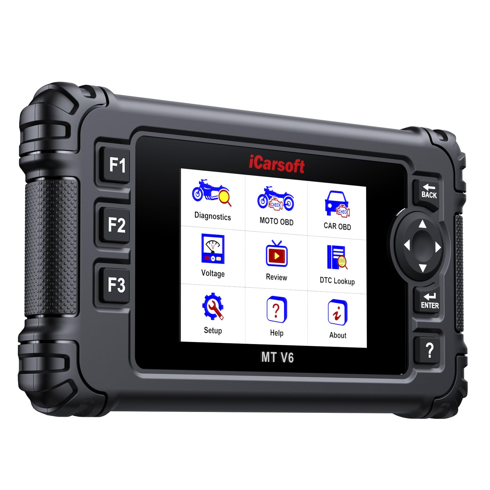 iCarsoft MT V6 para B.M.W Motocicletas, Herramienta Diagnóstico Bidireccional para B.M.W Moto, Lector de Códigos para Moto Completo de Sistemas, OBD2 Escáner con 115 Funciones de Servicio