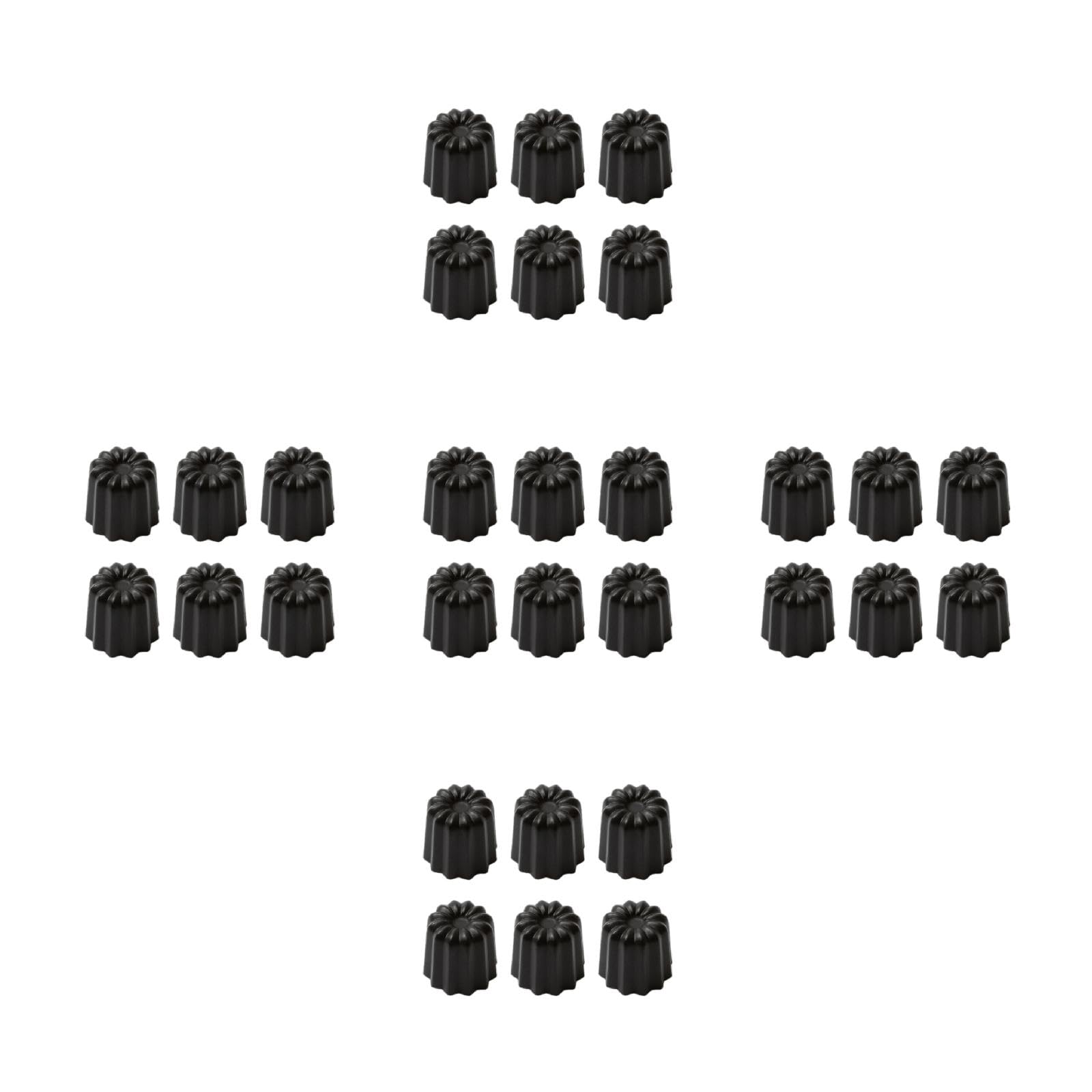 6 Stück Kanelen-Kuchenformen, antihaftbeschichtet, Muffinform, Aluminiumlegierung, Backformen für Pudding und Mousses, Küchenzubehör, Familienpartyzubehör
