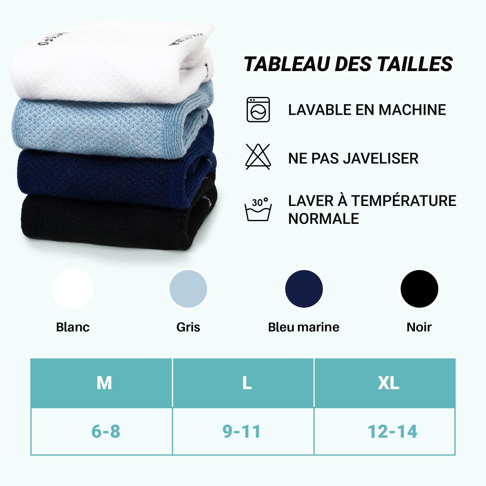 LOFIR Chaussettes Diabétiques Antidérapantes pour Femme: Socquettes Sans Couture Sans Élastique en Bambou pour Personnes Âgées aux Pieds Enflés et Femmes Enceintes 4 Paires 39-50