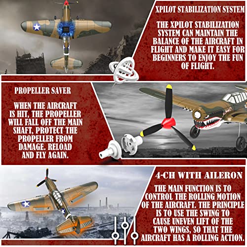 Leambe YKFJ-P-40-1 Rc Plane 4 Channel Remote Control Airplane thumb #4