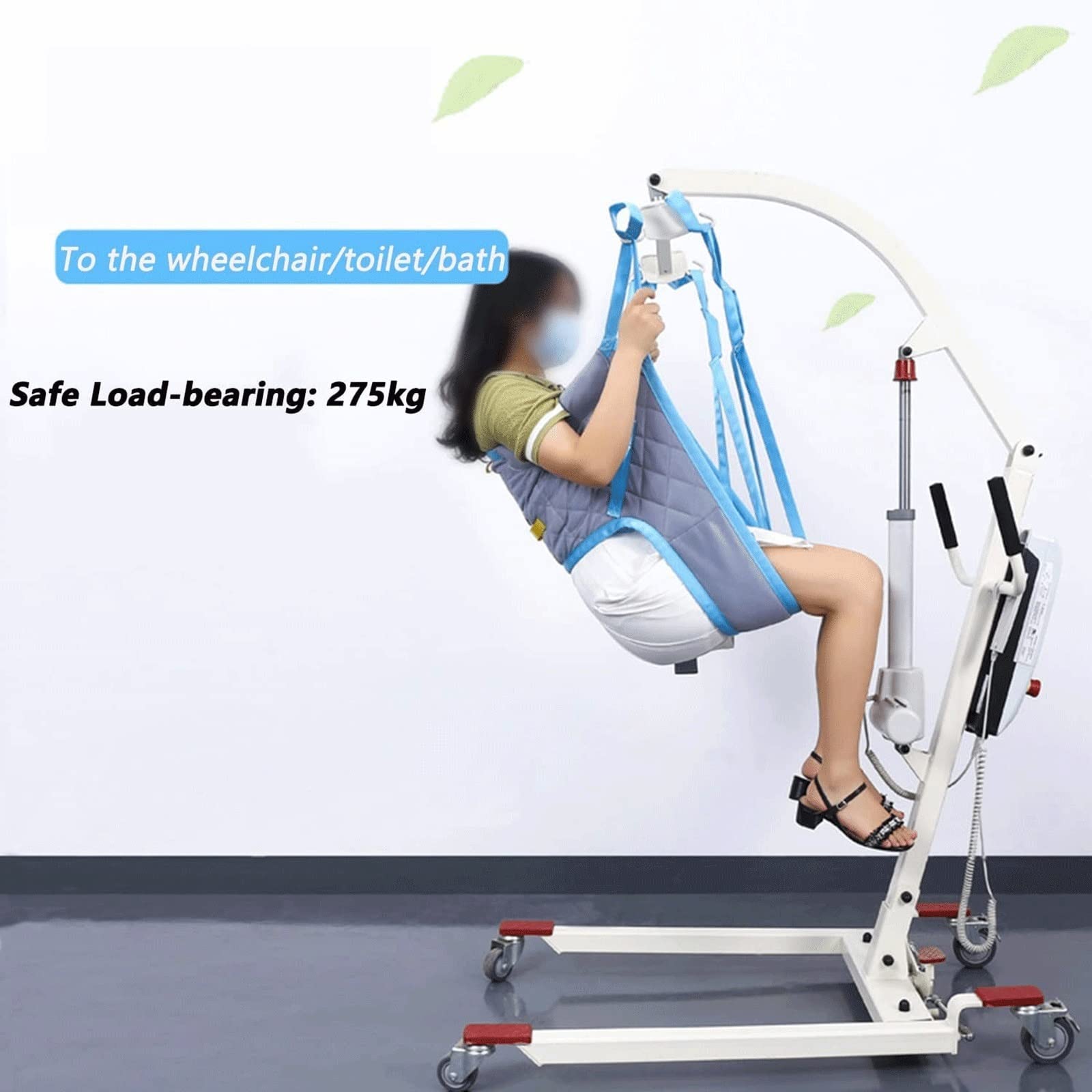 Daten Eslinga De Elevación Elevadores De Pacientes, Arnés Elevación Paciente Cuerpo Completo con Pierna Dividida Cinturón De Transferencia De Paciente Reutilizable para Pacientes De Edad Avanzada