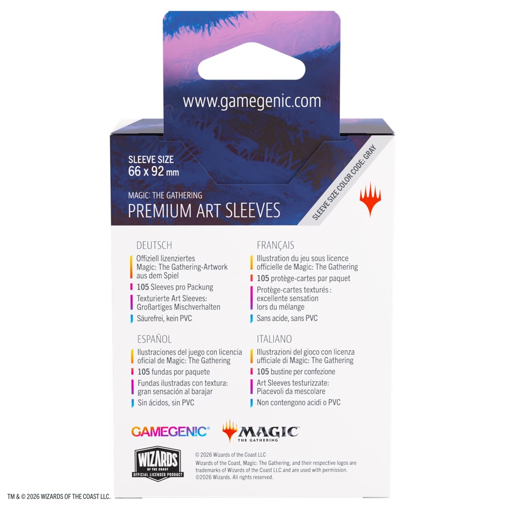 Gamegenic MTG Lorwyn Eclipsed Sleeves Mutable Explorer Akcesoria do gier Etui z nadrukiem w pełnym kolorze teksturowane wykończenie, wielojęzyczne