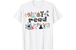 Animals Read Reading Books Library Graphic T-Shirt First Day Of School