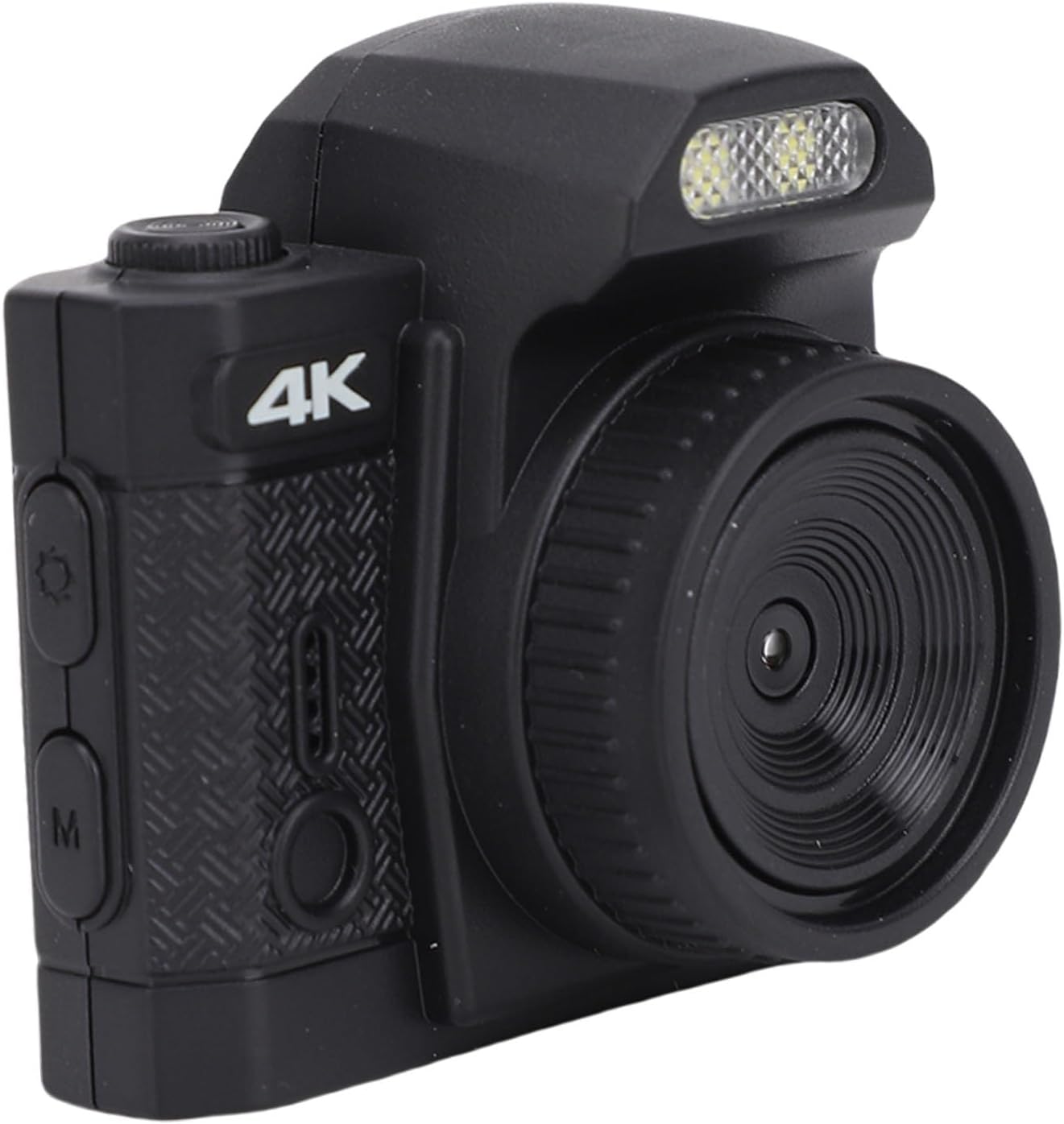 Bewinner 4K UHD Mini Keychain Camera, 64MP Retro Digital Video Recorder with 19 Filters for Travel, Compact Vintage Micro Camera (Black)