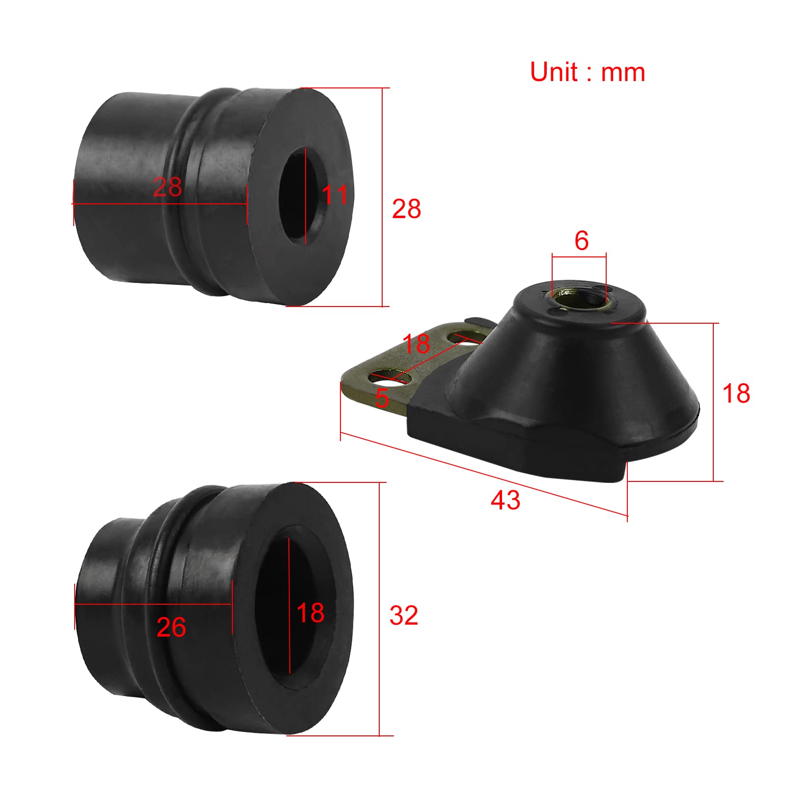 Kit Amortiguadores Motosierra STIHL - 6 Piezas - Compatible 029, 039, MS250, MS290, MS310, MS390
