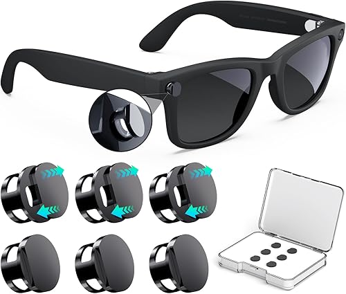 6 fundas de bloqueo de luz LED para Ray-Ban Meta WayfarerSkylerHeadliner Gen2 y Oakley Meta HSTN, accesorios para lentes inteligentes, cubierta LED