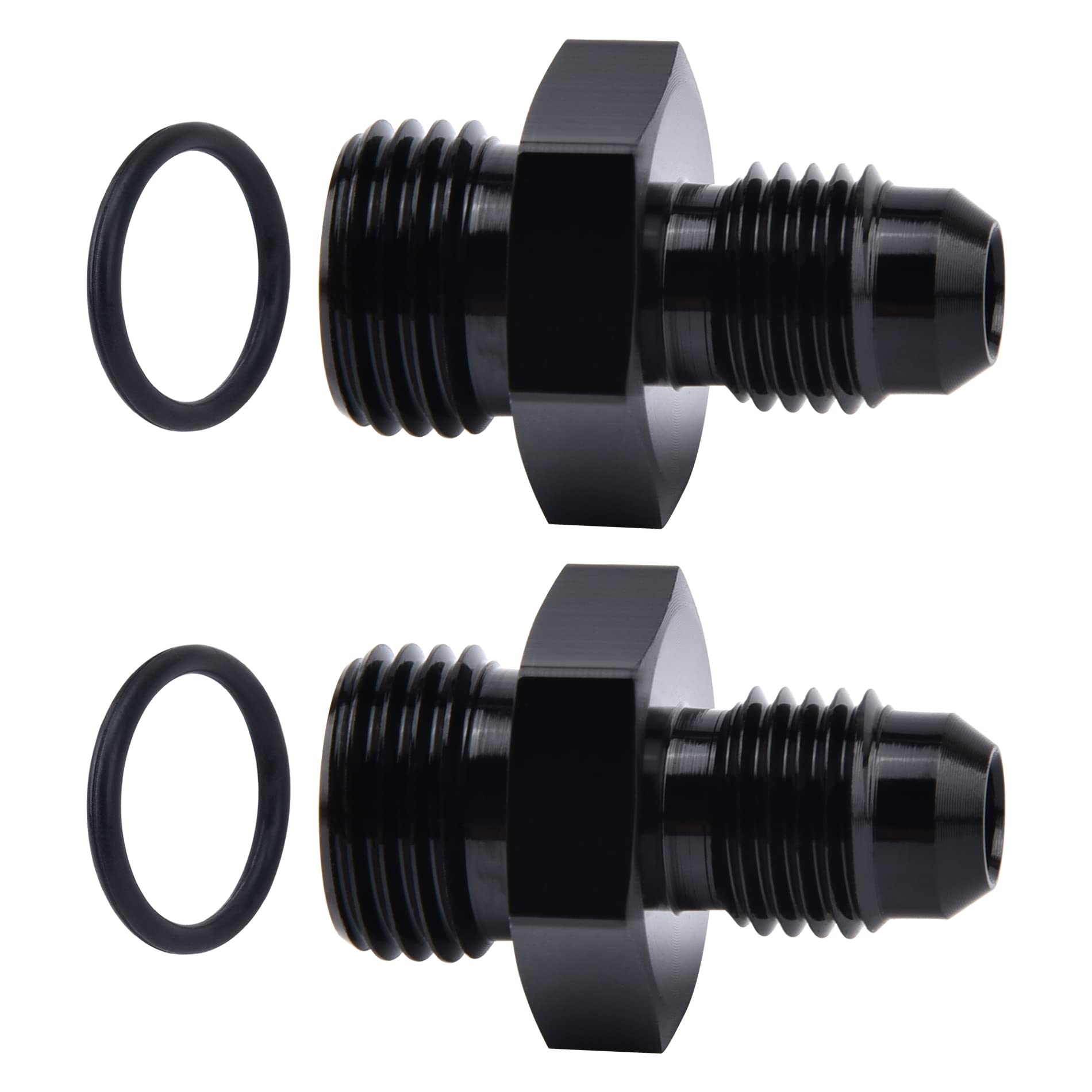 EVIL ENERGY 4AN Flare to AN6 ORB Male O-Ring 2PCS Fitting Adapter