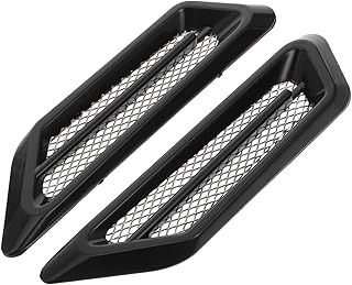 Totority 1 Par De Simulação De Carro Capô De Saída De Ar Ventilação De Ar Do Capô Do Carro Capa De Ventilação Capa De Fluxo De Ar Do Carro Capô Dianteiro Venezianas Capô Ornamento Adesivo