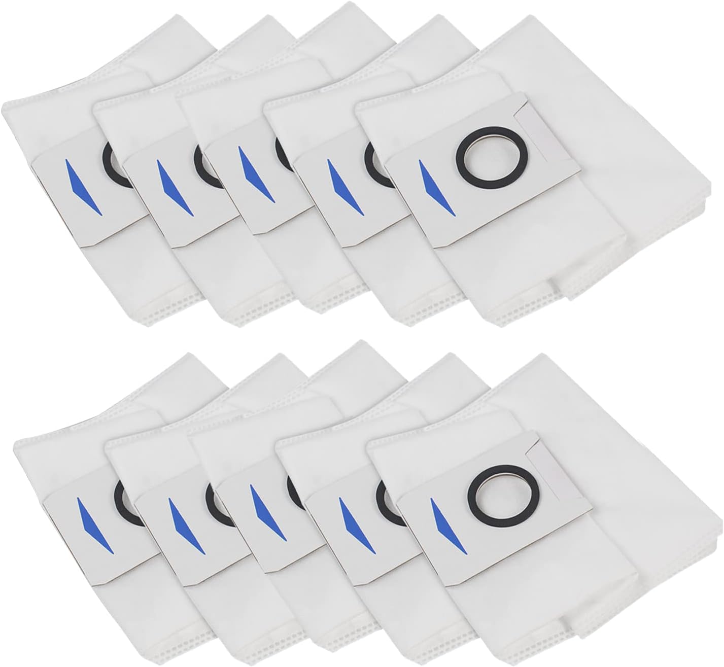 10 pack Replacement Vacuum Cleaner Filter Bags Compatible with ECOVACS DEEBOT X1 OMNI Turbo T10 T20 Robot Vacuum Cleaner…