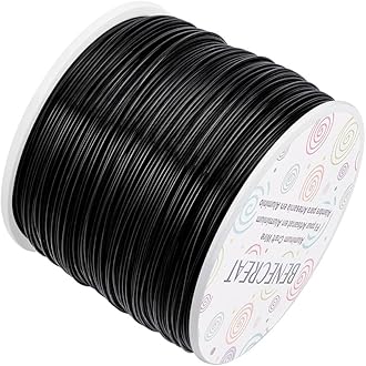 BENECREAT Fil De Titane Anodisé Doré De Calibre 18/1 Mm, 2 M De Long Pour La Fabrication De Bijoux