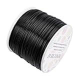 BENECREAT 20 Gauge 770FT Black Aluminum Wire Anodized Jewelry Craft Making Beading Floist Wire Colored Aluminum Garden Craft Wires for Model Craft Decoration, Gem Wrapping, Jewelry Making