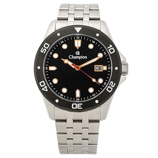 Relógio Champion Masculino Ref: Ca31453t Casual Prateado
