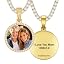 01 Circle Pendant Text(Gold)+Tennis Chain 0171]