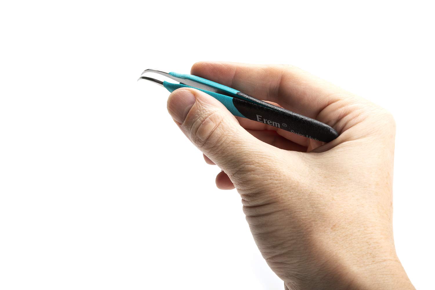 Weller Erem E7SA Pinzas Ergonómicas de Precisión con Resistentes Puntas Curvadas