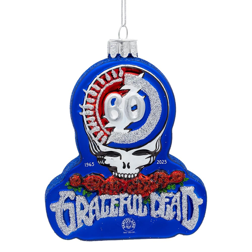 Grateful Dead décoration en verre Kurt Adler 60e anniversaire rock