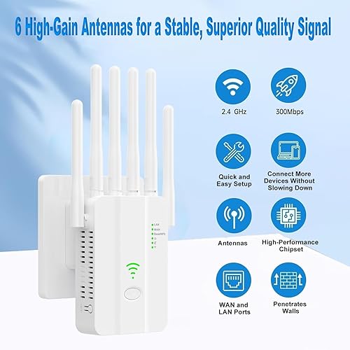 Miniatura 3 de Amplificador de señal WiFi Amplificador inalámbrico WiFi Booster
