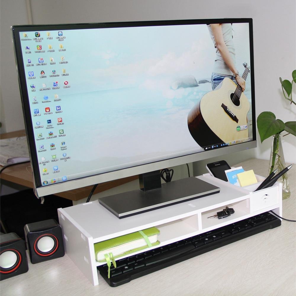 Yaheetech Desktop Monitor Stand LCD TV Laptop Computer Screen Riser