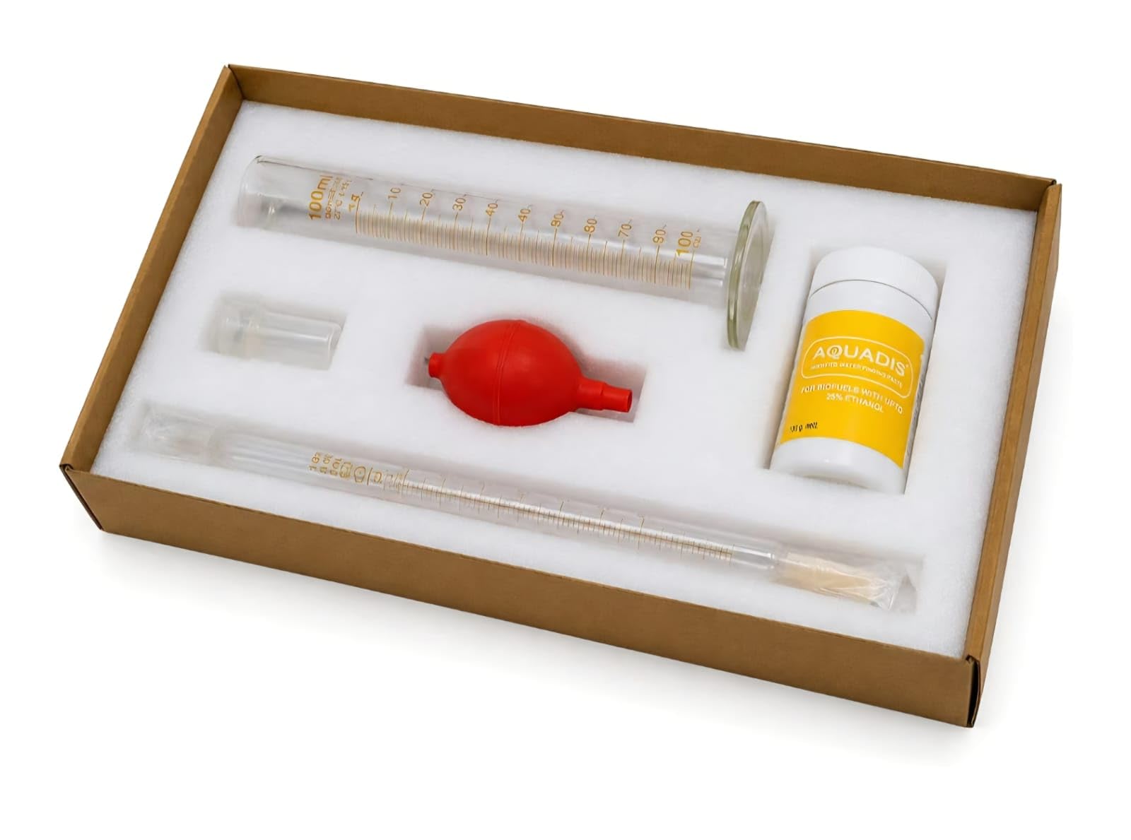 FuelSense Ethanol Detection Kit 25% Ethanol Water Paste for Petrol Testing | Water Paste Included, Biofuel Compatible, Glass Hydrometer, Rubber Bulb Pipette, 100ml Cylinder-picture-12