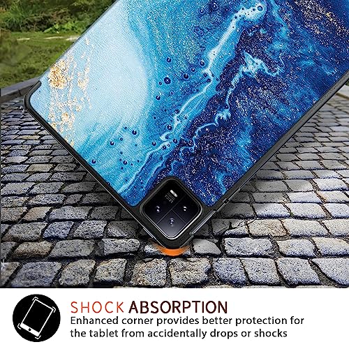 Funda para Xiaomi Pad 6 de 11 pulgadas inteligente con diseño de ondas 6