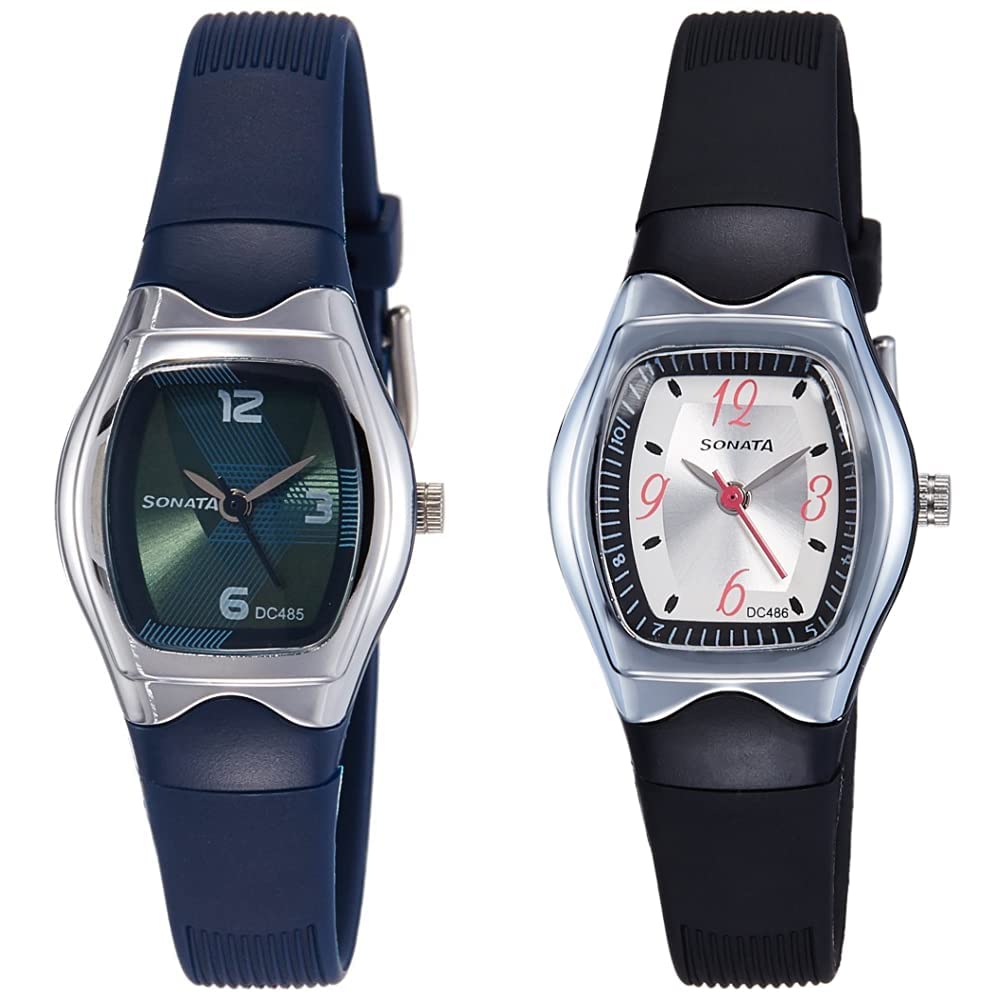 Sonata Women Plastic Analogue Green Dial & Analog White Dial (Nj8989Pp02C + Nj8989Pp03C) | Rakshabandhan Gifts, Band Color-Multicolor (B07JVPWL4J) Amazon Price History, Amazon Price Tracker