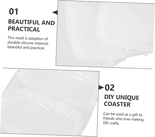 Miniatura 4 de SEWOART 4 posavasos para tu auto de gelatinas moldes de silicona para hacer jabón, soporte para posavasos de resina de silicona, moldes de bricolaje