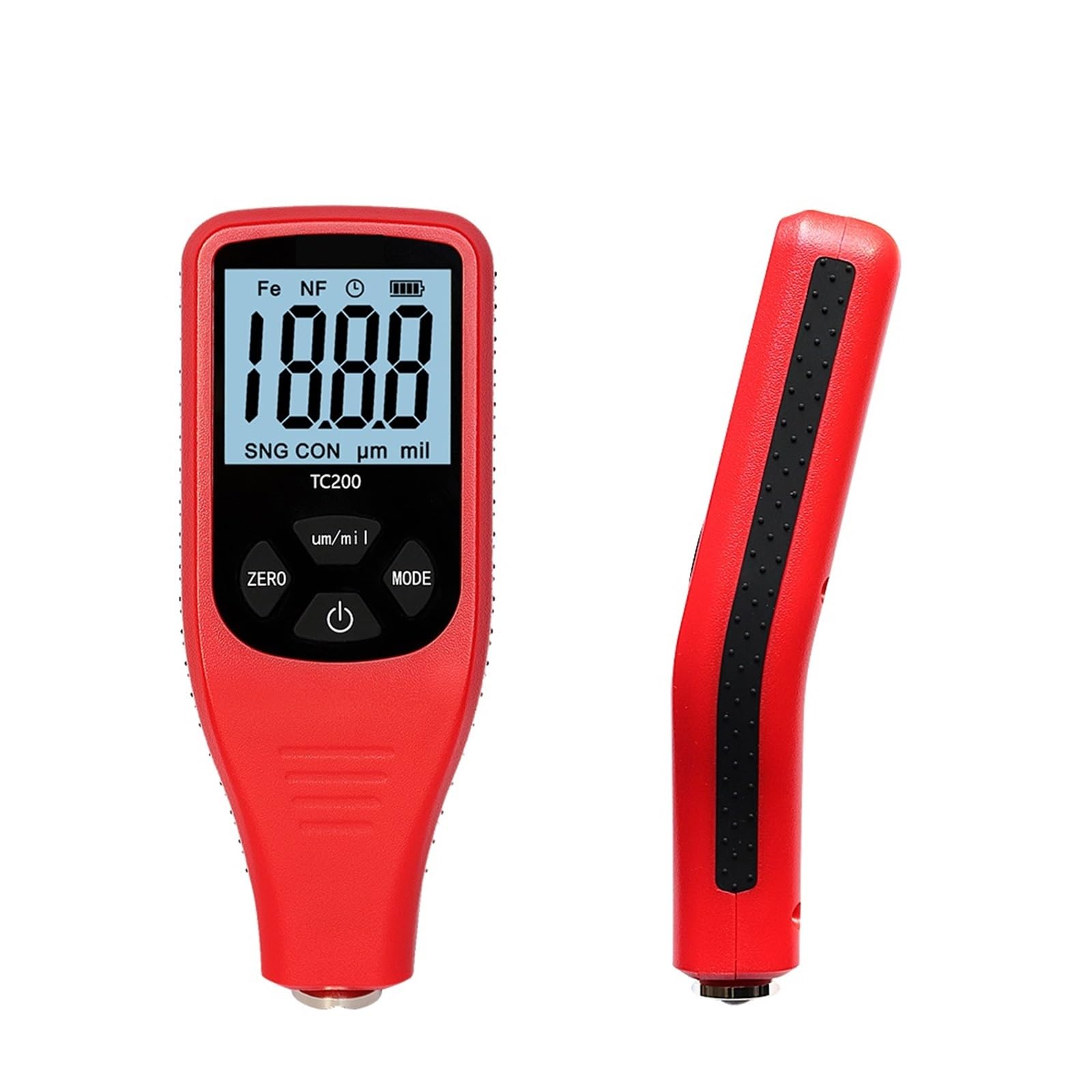 TC200 miernik grubości lakieru samochodowego 0.1um/0-1500 tester grubości folii pomiarowej(Rood)