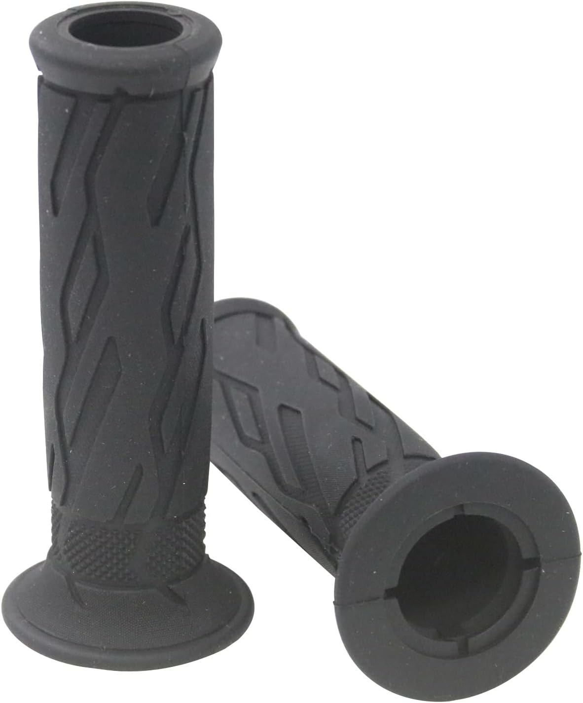 Motorcycle Handlebar Grips Kits Compatible with Suzuki GSXR 600 750 1000 GSX-R1300 DL650 1000 GSF650 1250 GSR750 GSX1300B B-King SFV650 AN650 Motorcycle Rubber Handle Grips