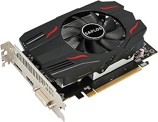 SAPLOS Radeon RX 550 Scheda Video, 4GB, GDDR5, 128-Bit, DisplayPort DVI-D HDMI, ITX Design, Video Card for PC Gaming, Computer GPU, 4K tenere sotto controllo