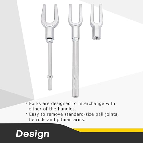 Miniatura 5 de Pickle Fork - Juego separador de juntas esféricas  Juego de 5 herramientas de horquilla para pepinillos, herramienta de extracción de brazo Pitman,