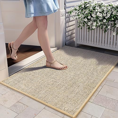 MIULEE Door Mat Indoor and Outdoor Doormats Super Absorbent and Non ...