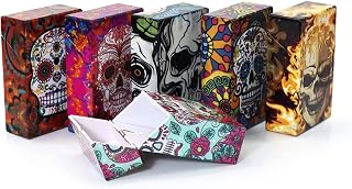 Cigarette Case/Box - Normal Size Cigarette Holder Case Skul Style Box(6 Boxes) (Normal-6Boxes)