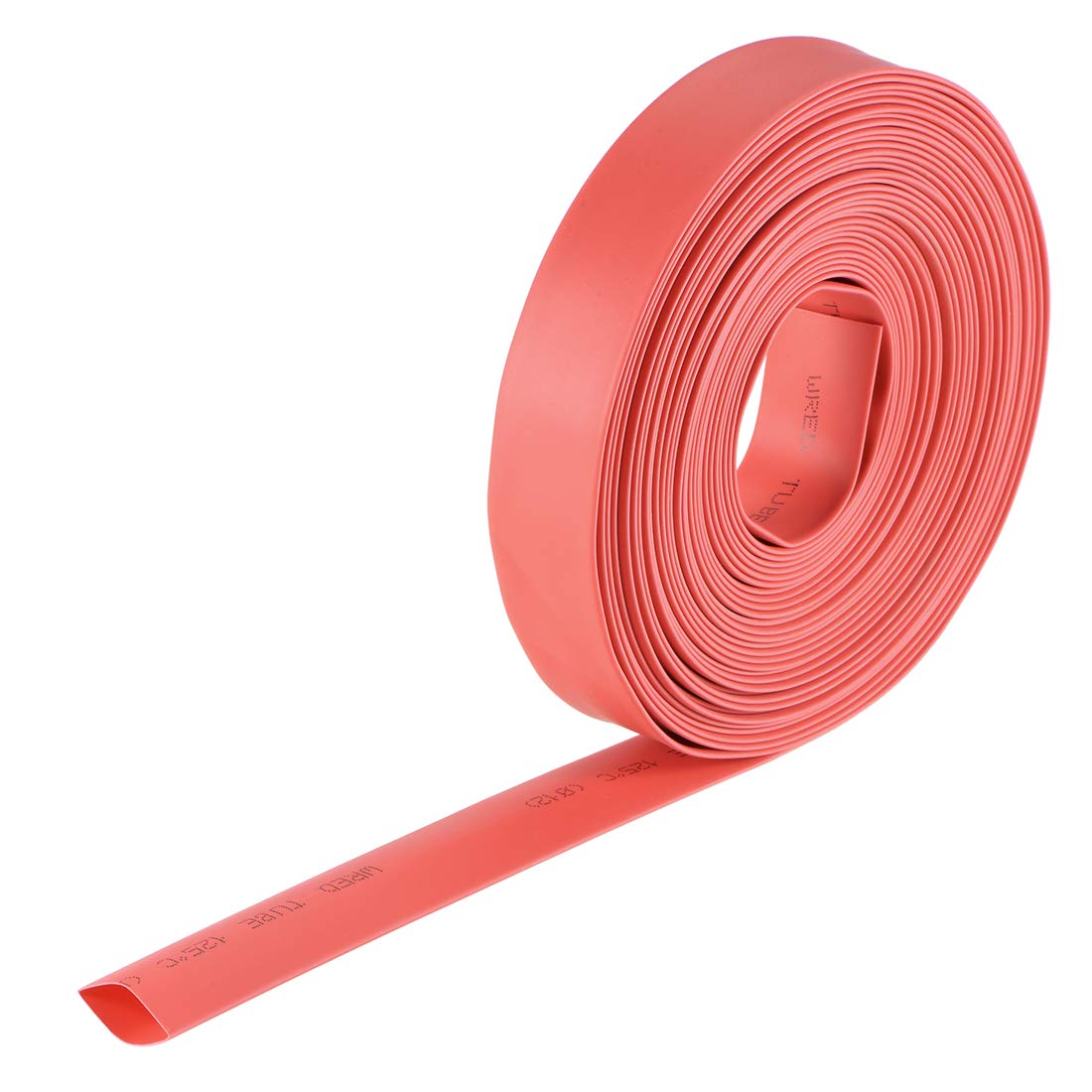 uxcell Heat Shrink Tubing, 1/2"(12mm) Dia 20mm Flat Width 2:1 Rate Shrinkable Tube Cable Sleeve 7m - Red