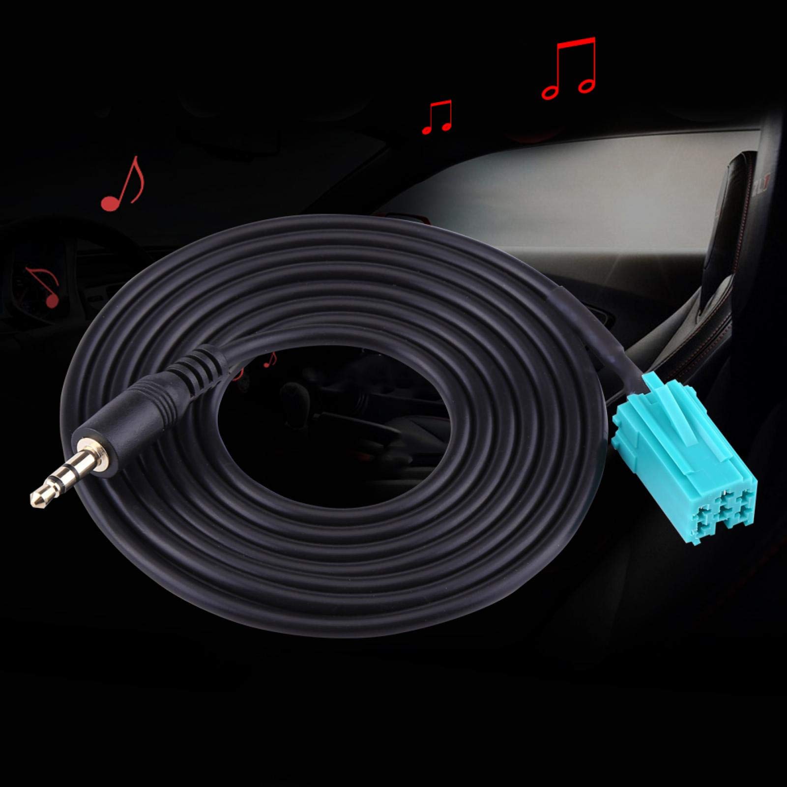 6-pinowy do 3,5 mm pomocniczy kabel AUX adapter do Espace Laguna Scenic Twingo Modus Master