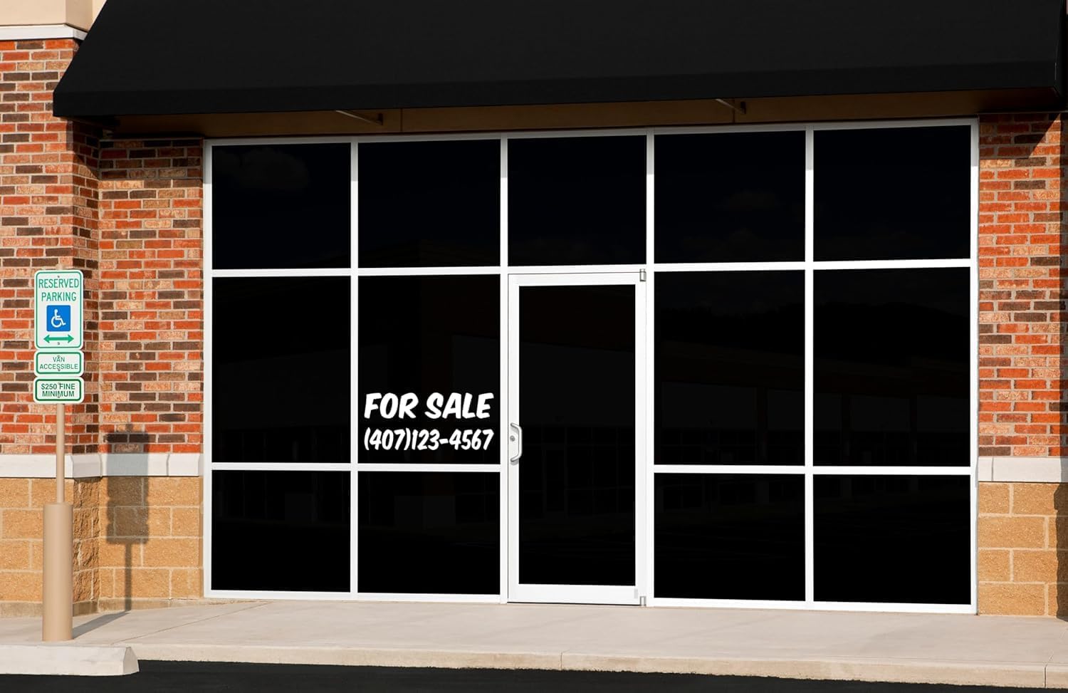 for Sale Car Window Decal, Custom Phone Number Vinyl Sticker, Multiple Color Options Available