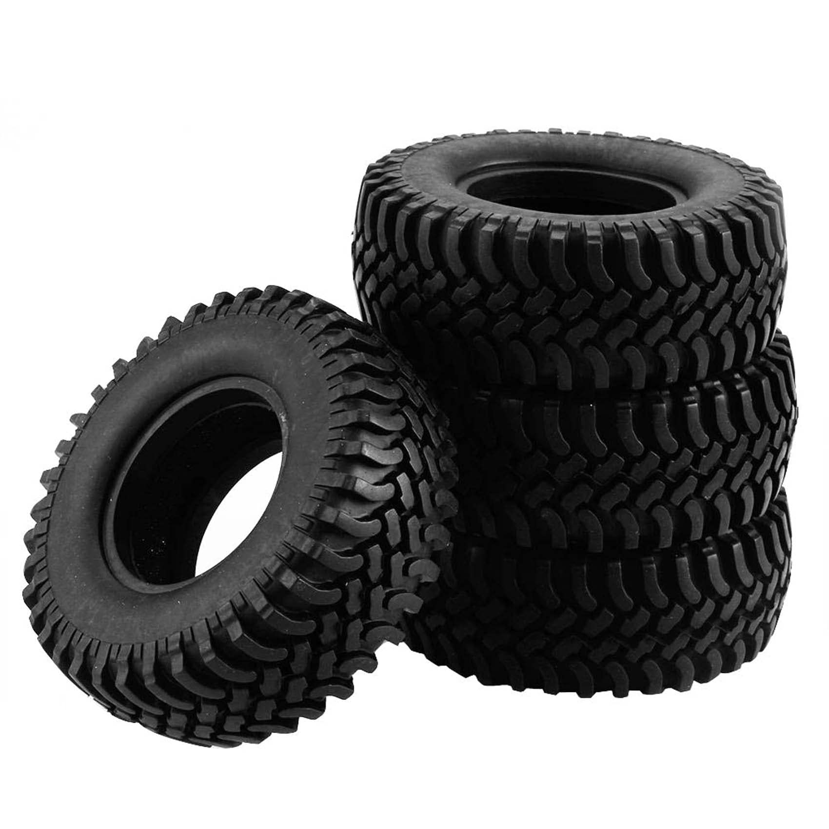 KEEDA Gumowe opony 1,9 cala do 1:10 RC Rock Crawler Car (D) | Gumowe opony do SCX10 AXI03007 UTB18 D90 Tamiya CC01 Redcat VS4-10 Gen 8 FCX10, pasują do felg 1,9 cala